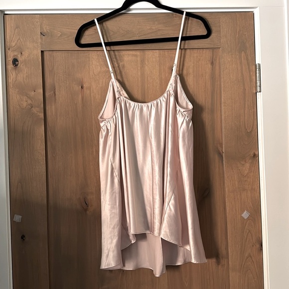 Victoria’s Secret Chemise lingerie slip dress Womens L black bow pink baby doll - Picture 2 of 7